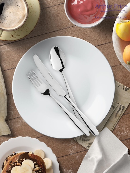 Arthur Price Stainless Steel Pure 76 Piece 8 Person Cutlery Set (AU3669) | €306