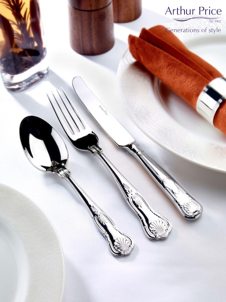 Arthur Price 32 Piece Stainless Steel Kings 8 Person Cutlery Set (AU3677) | €156