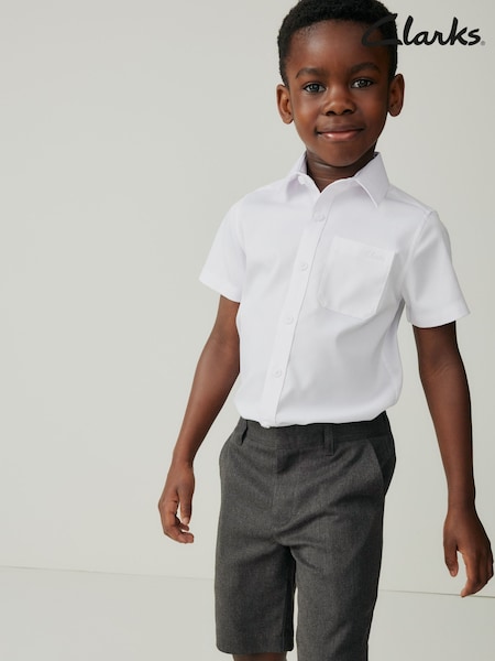 Clarks Grey Boys Fastening Regular School Shorts (AU3695) | €17 - €27