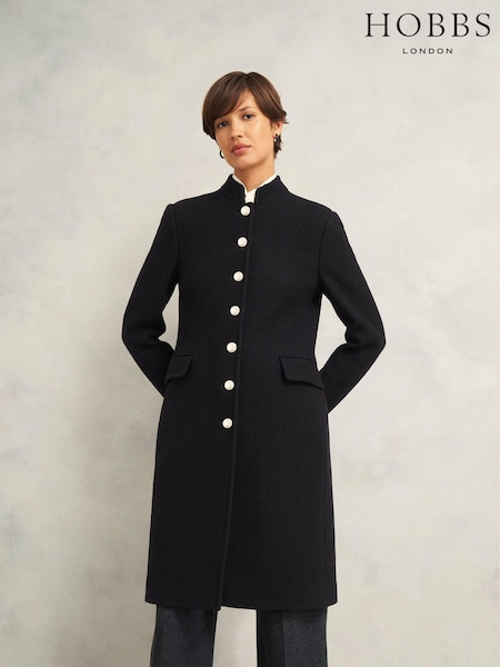 Hobbs Black Wilma Coat (AU3739) | €381