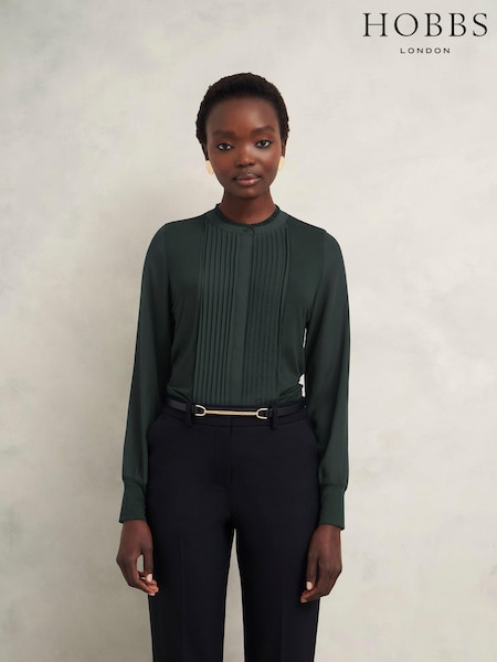 Hobbs Green Carina Pleated Top (AU3753) | €75