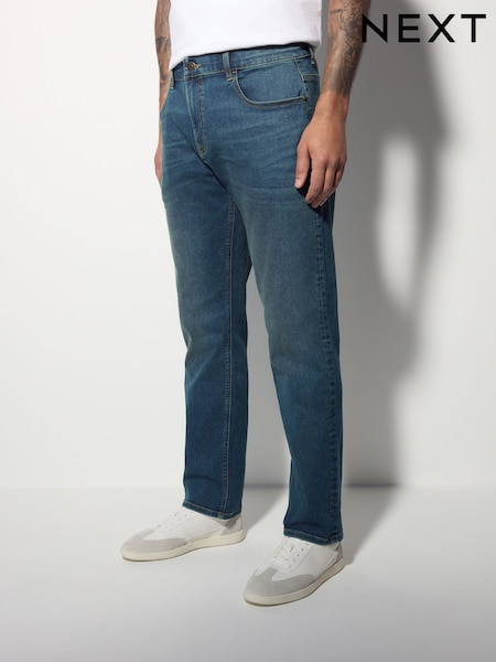 Blue Deep Vintage Single Slim Fit Classic Stretch Jeans (AU3787) | AZN 62