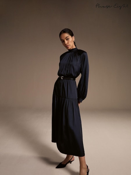 Phase Eight Blue Ornella Dress (AU3950) | AED375