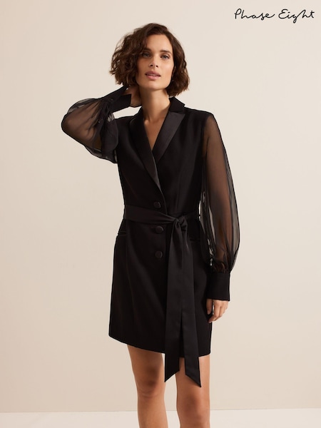 Phase Eight Black Saeda Dress (AU3953) | 368 QAR