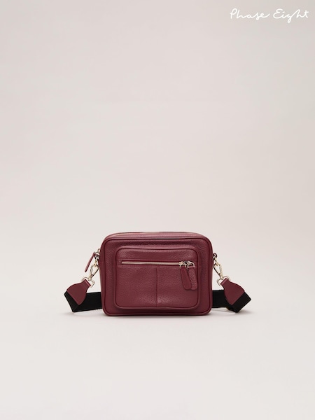 Phase Eight Red Burgundy Leather Bag (AU3964) | €126