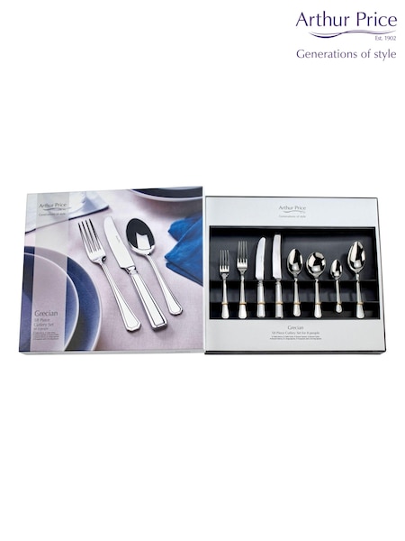 Arthur Price Stainless Steel Grecian 42 Piece 6 Person Cutlery Set (AU4007) | €189