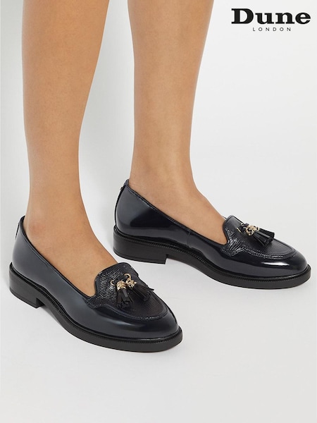 Sininen - Dune London Grape Merkit Tassel Trim Loaferit (AU4078) | €124