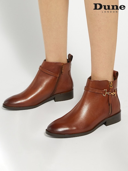 Dune London Brown Parklyn Ankle Boots (AU4082) | €164