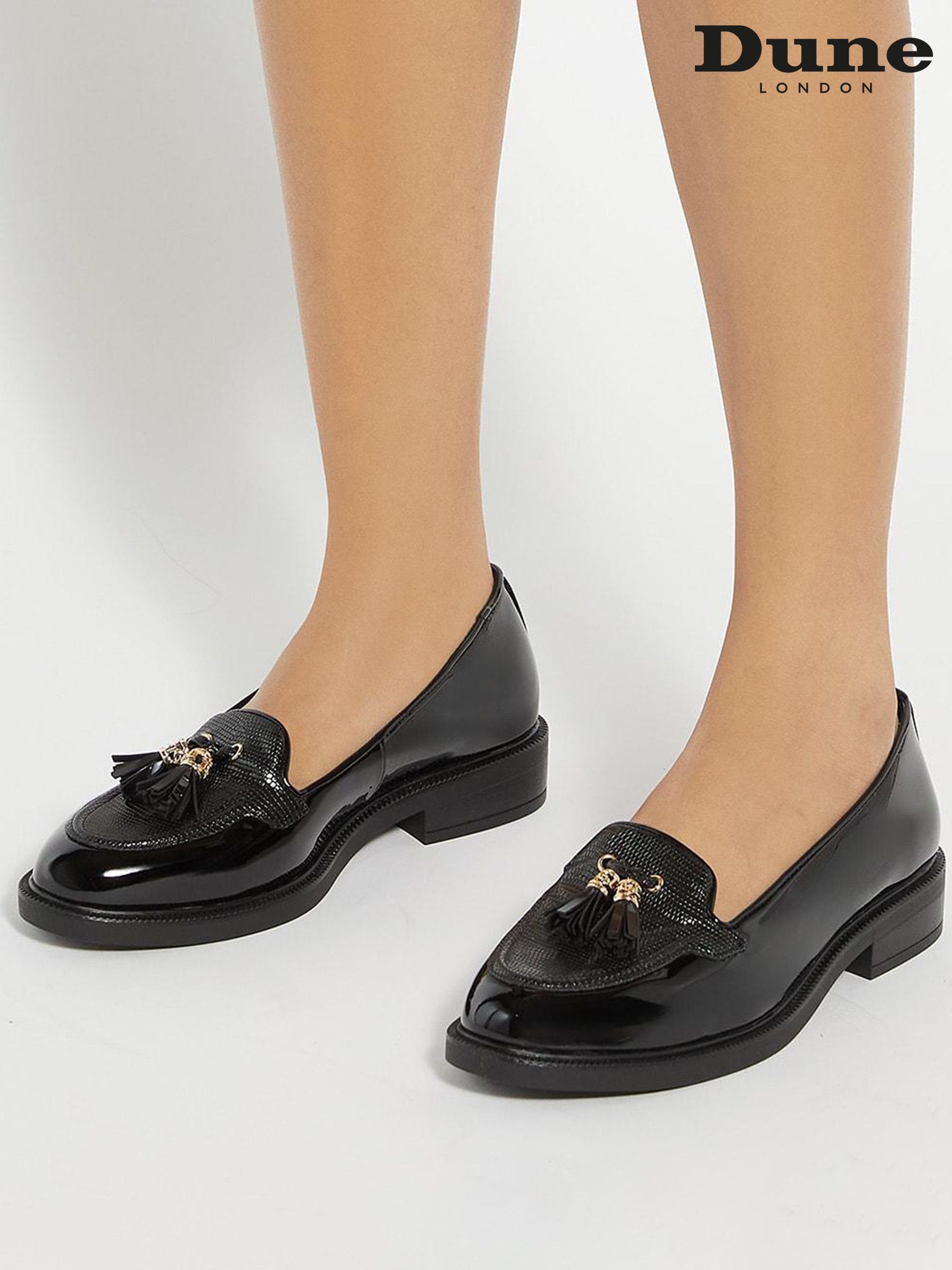 Women s Dune London Black Loafer Casual Footwear Next Luxembourg
