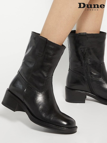 črna - Dune London Paytyn Cosy Lining Pull On Boots (AU4084) | € 127
