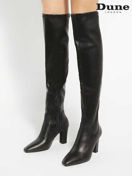Dune London Black Sirenna Over Knee High Boots (AU4089) | €133