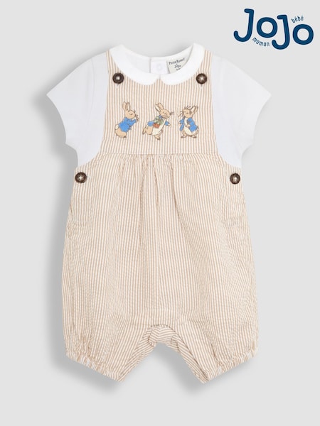 JoJo Maman Bébé 2-Piece Peter Rabbit™ Dungarees & Body Set (AU4167) | 51 € - 54 €