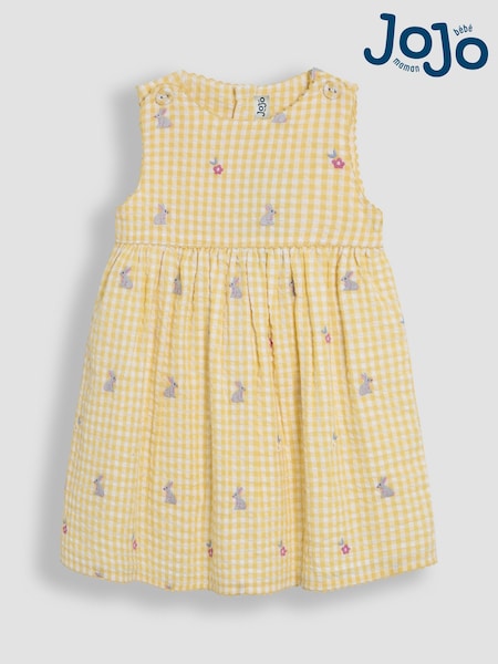 Gelb/Häschen - Jojo Maman Bébé Besticktes Sommerkleid (AU4239) | 41 € - 46 €