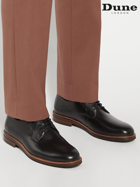 črna - Dune London Savoye Plain Toe Sole Shoes (AU4315) | € 183