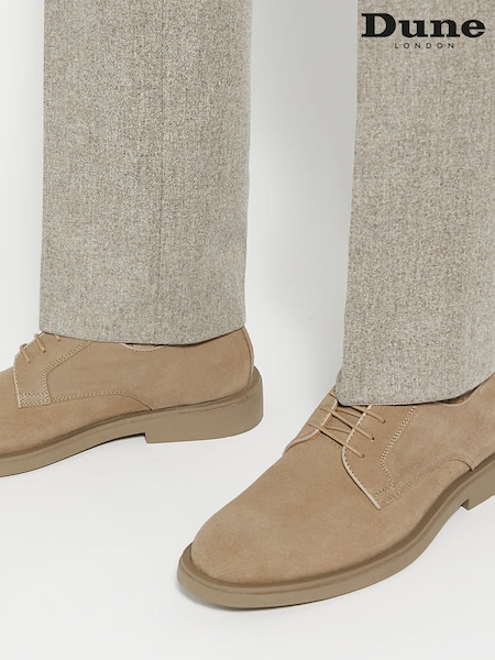 Dune London Brown Brontes Embossed Through Sole Shoes (AU4320) | €51