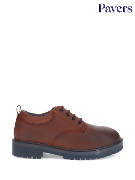 rjava - Pavers Lace Up Leather Shoes (AU4361) | € 79