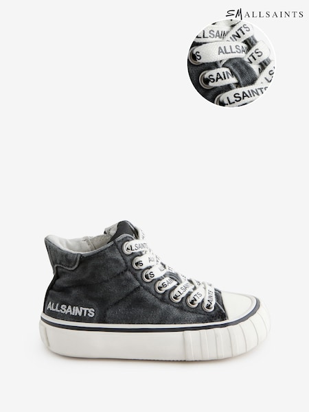 رمادي - Smallsaints Print High Top Trainers (AU4388) | ‏21 ر.ع.‏ - ‏25 ر.ع.‏