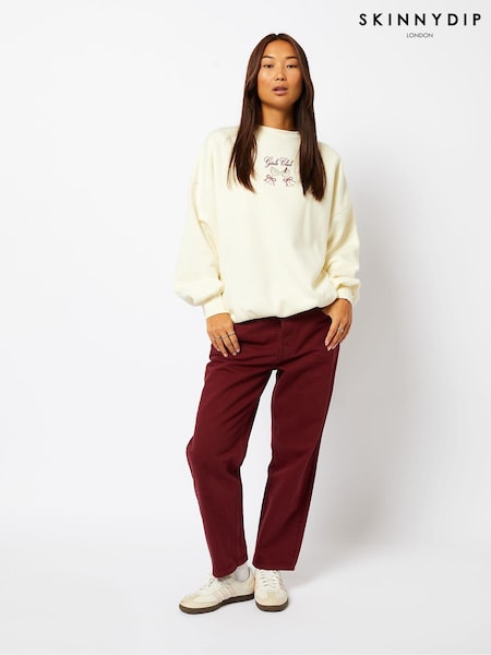 Skinnydip The Girls Club White Sweatshirt (AU4436) | R$ 345