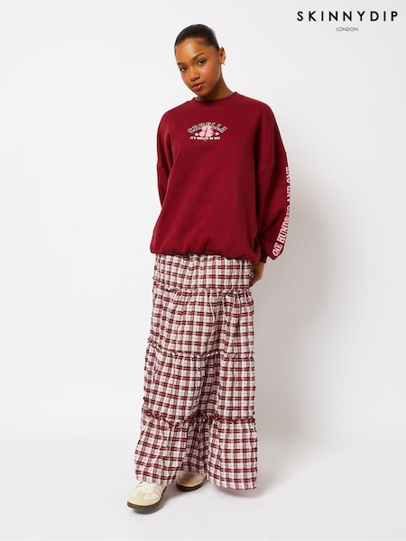 Skinnydip Red Disney Cruella Varsity Sweatshirt (AU4467) | AED204