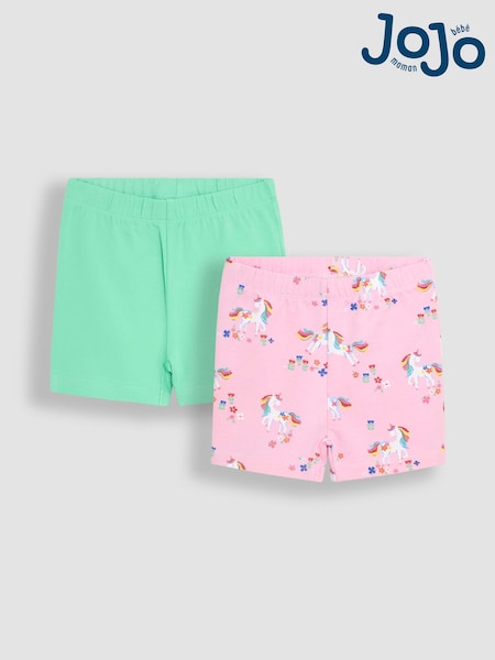 Rosa con unicornio - JoJo Maman Bébé Shorts 2 Pack (AU4612) | 22 € - 27 €