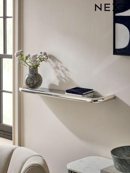 Silver Chrome Wall Shelf (AU4717) | €59