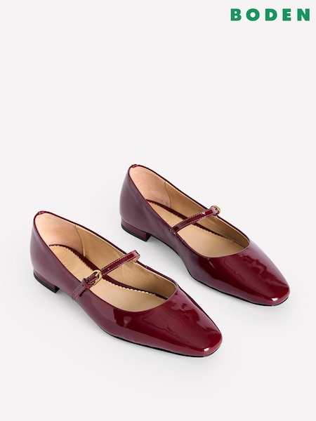 عنابي - Boden Mary Jane Flats (AU4763) | ‏420 ر.س.‏