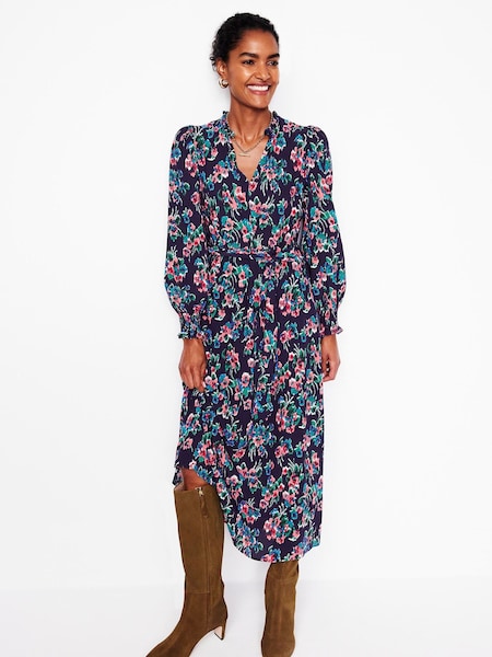 Azul - Boden Notch Neck Midi Dress (AU4779) | 163 €