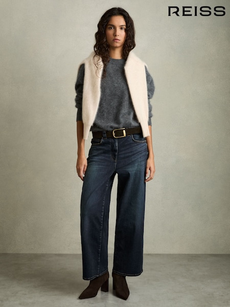 Reiss Myrtle Mid Rise Wide Leg Jeans (AU4872) | €205
