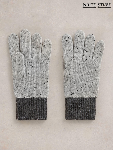 White Stuff Grey Albie Knit Gloves (AU4927) | $23