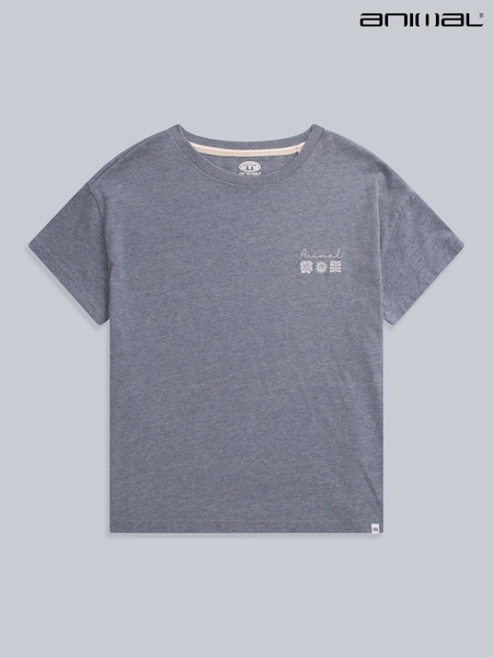 Animal Blue Womens Phoenix 100% Cotton T-Shirt (AU4943) | ₪151
