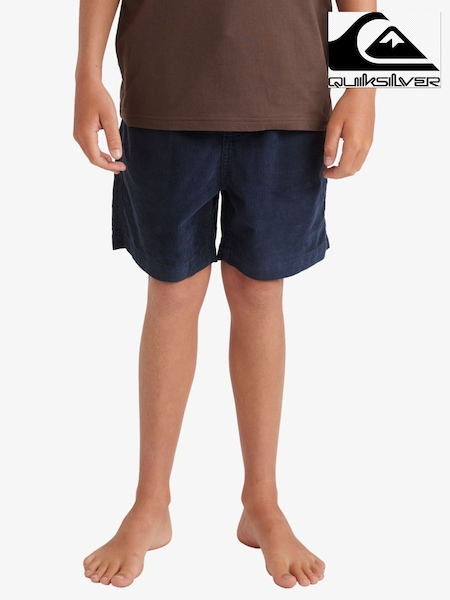Quiksilver Blue Youth Taxer Corduroy 100% Cotton Shorts (AU4988) | 2,223 UAH
