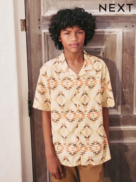 Neutral Short Sleeve Printed Shirt (3-16yrs) (AU5018) | €15 - €21.50