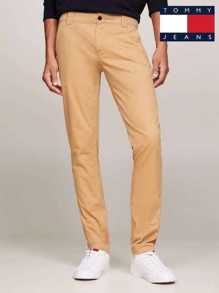 חום - Tommy Jeans Tjm Scanton Chino Trousers (AU5030) | ‏377‏₪