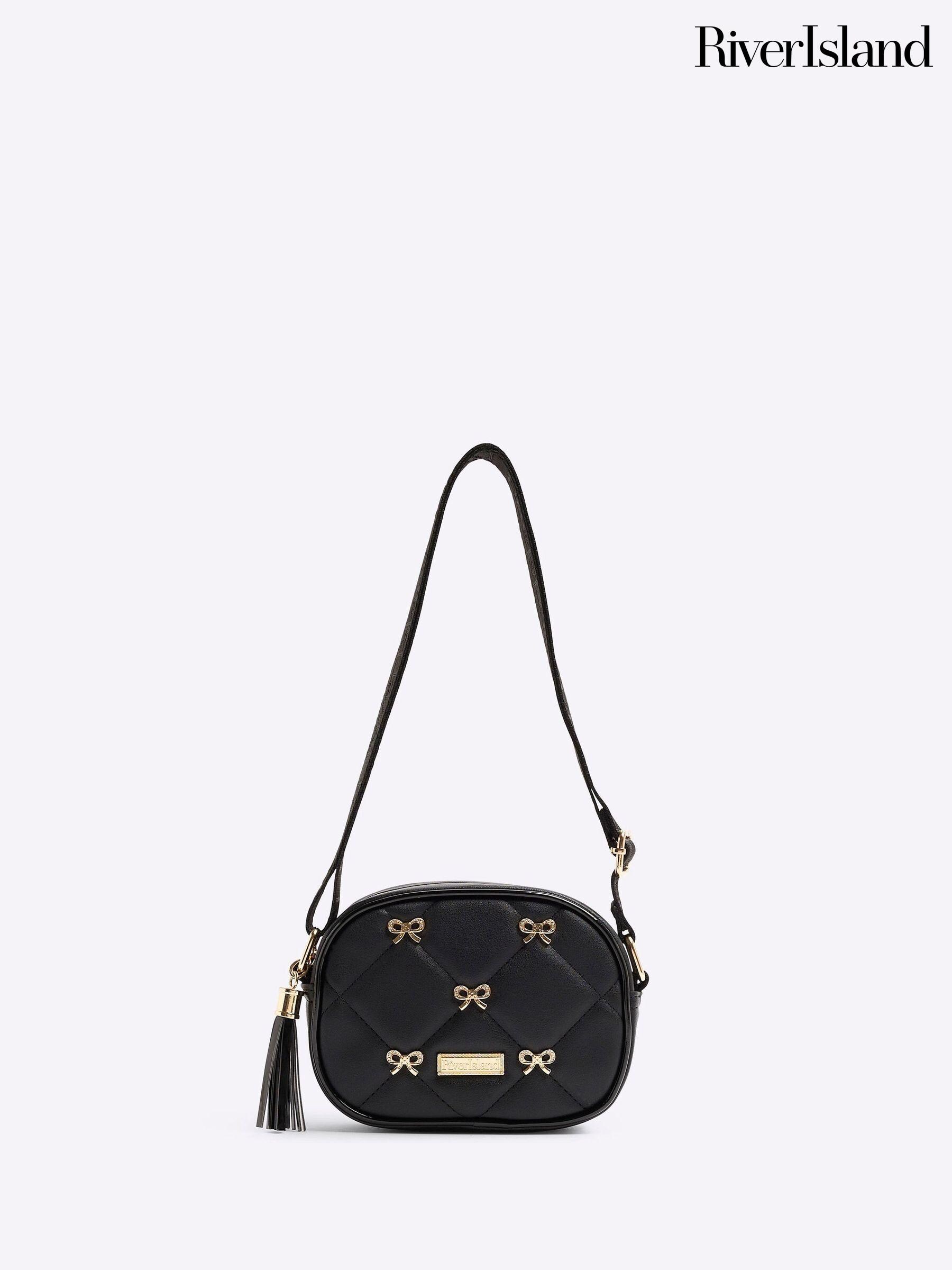 Bags River Island Black Across The Body Embellished Accessories Next Oman