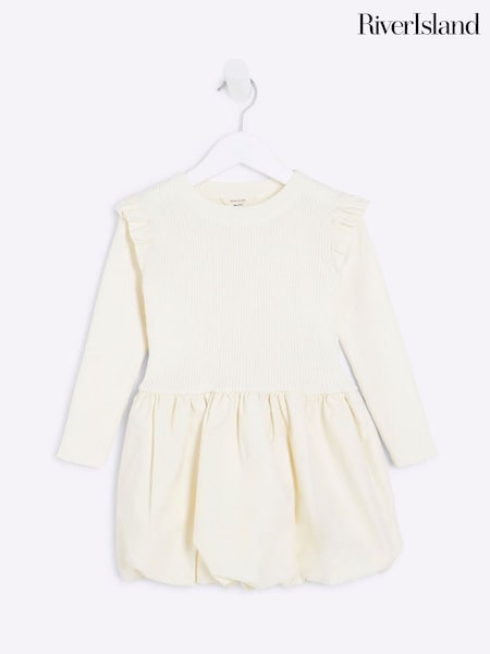 Cream - River Island Girls Puffball Dress (AU5100) | 20 €