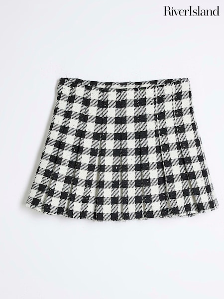 River Island Black Girls Boucle Skirt (AU5162) | €14