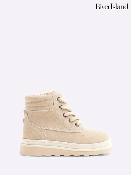 River Island Girls Stone Boots (AU5182) | 116 LEI