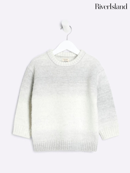 River Island Grey Boys Space Dye Jumper (AU5211) | €26