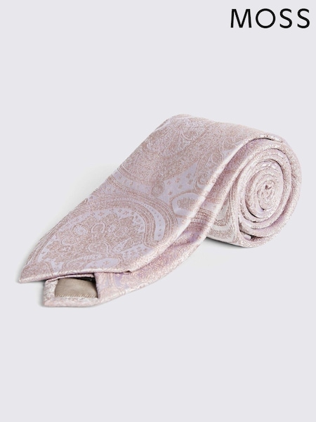 Vaaleanpunainen - Moss Wedding Paisley Tie (AU5251) | €55