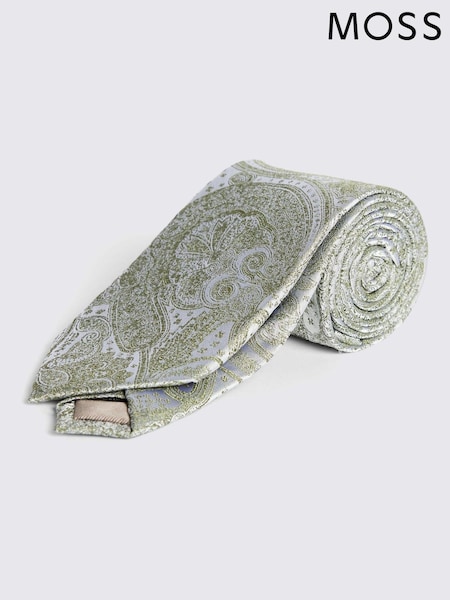 Зеленый - MOSS Wedding Paisley Tie (AU5259) | €46