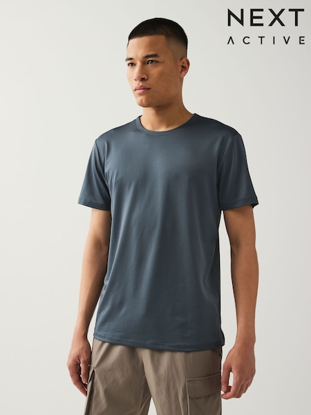 Slate Grey Active T-Shirt with Contrast Back Panel (AU5278) | €23