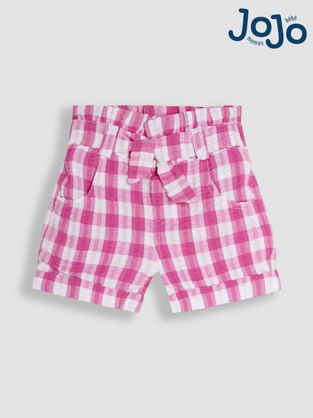 JoJo Maman Bébé Tie Waist Turn-up Hem Shorts (AU5330) | €24 - €29