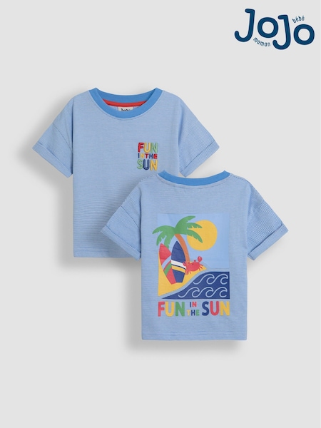 JoJo Maman Bébé Back Printed 100% Cotton T-Shirt (AU5347) | 21 € - 26 €