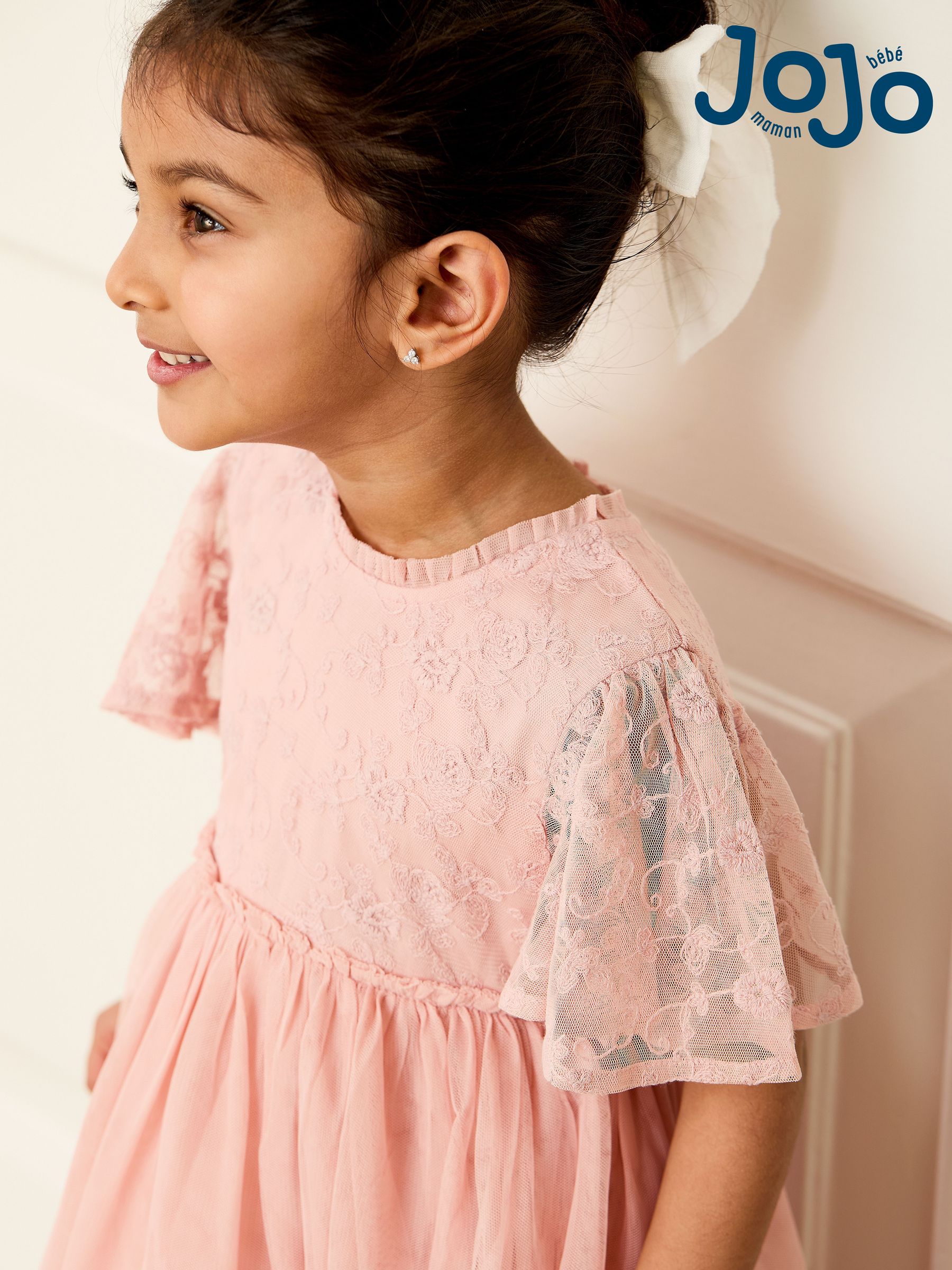 Girls' Tulle Mesh Flower Girl Cotton | Next Oman