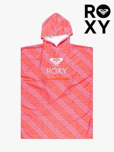 Roxy Pink Logo Hooded Poncho Towel (AU5402) | €44