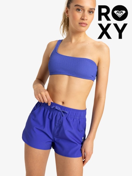 Roxy Blue Wave 2 Inch Logo Board Shorts (AU5411) | €53