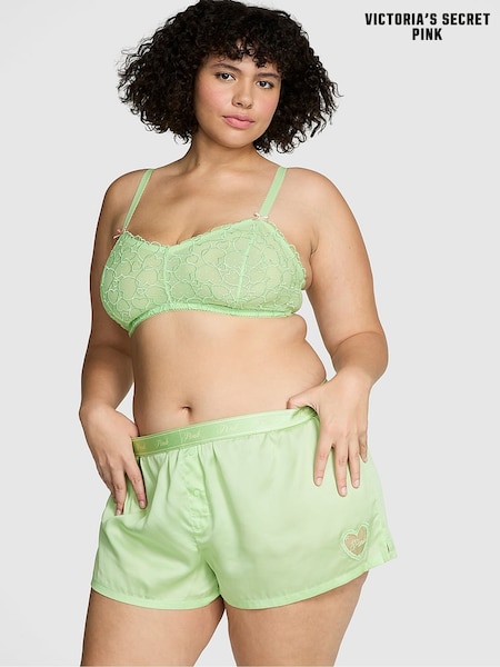 Victoria's Secret PINK Pale Petal Green Heart Short TENCEL™ Pyjama Bottoms (AU5467) | €29