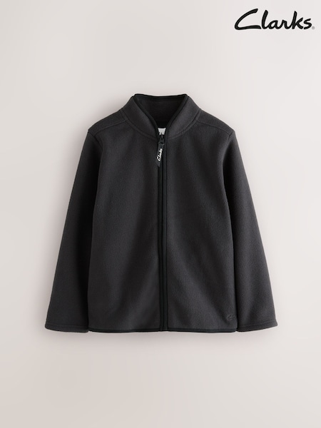Clarks Black Unisex Zip Through Fleece (AU5531) | €15.50 - €24