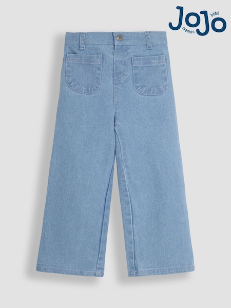 Jeansblau - JoJo Maman Bébé Wide Leg Patch Pocket Trousers (AU5600) | 29 € - 34 €