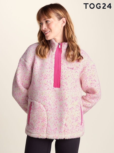 Cream - Tog 24 Flossie Sherpa Zip Neck Fleece